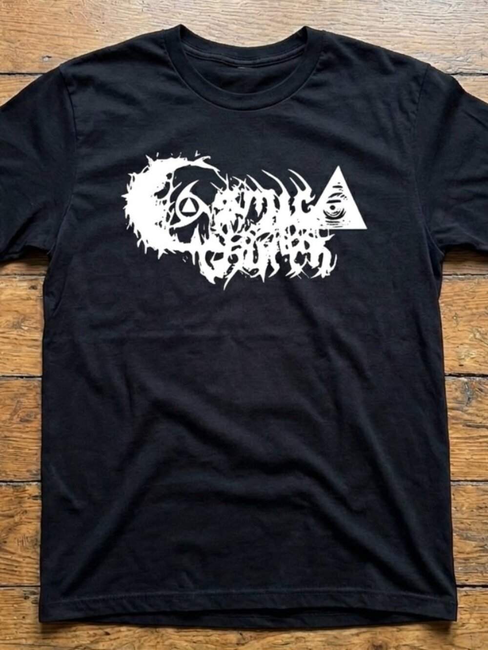 COSMIC CHURCH Black Metal T-Shirt
